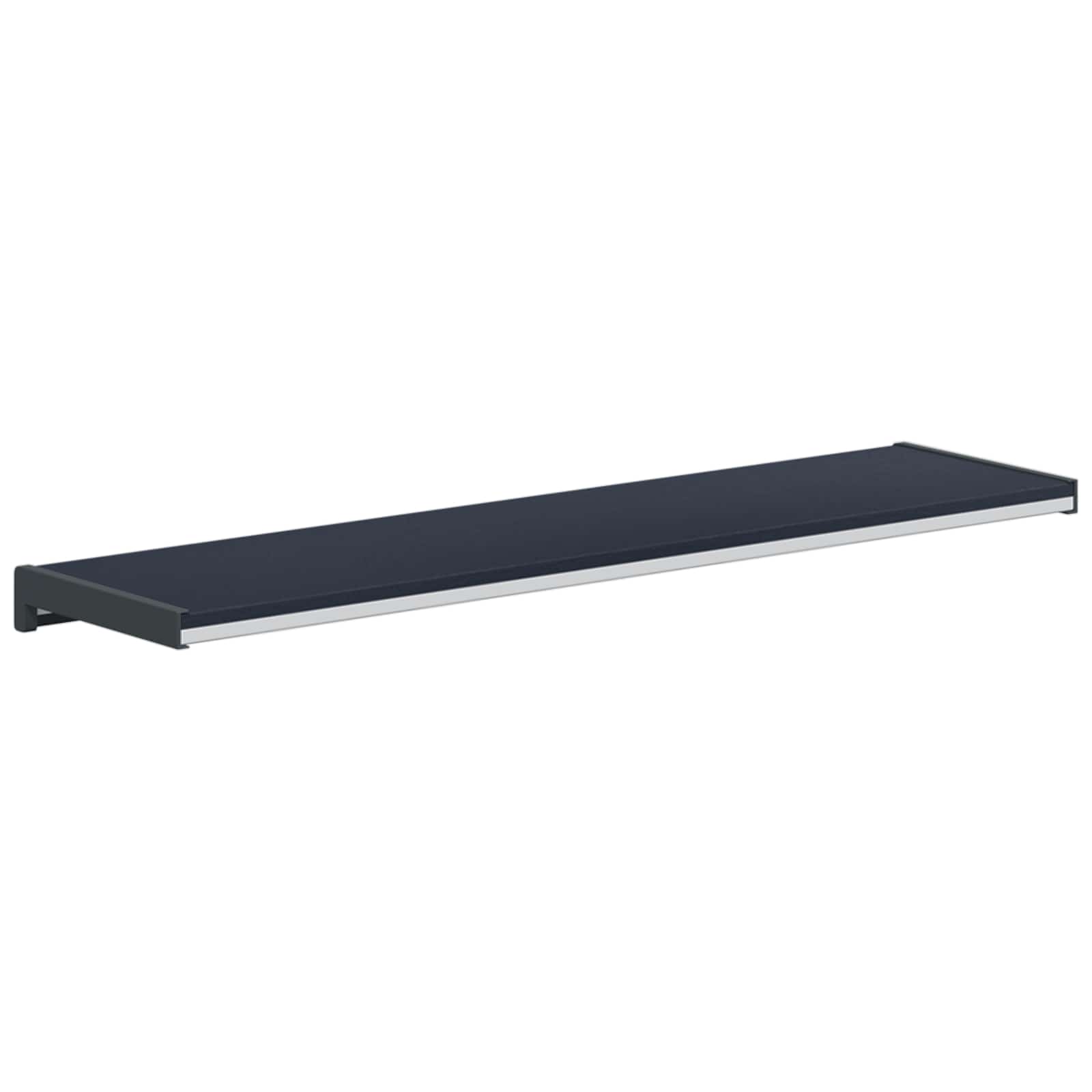 vidaXL Parapet okienny Antracytowy z rysunkiem drewna 60 x 25 x 4,5 cm