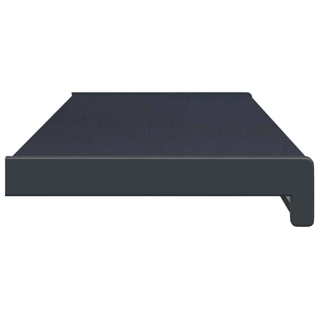 vidaXL Parapet okienny Antracytowy z rysunkiem drewna PVC