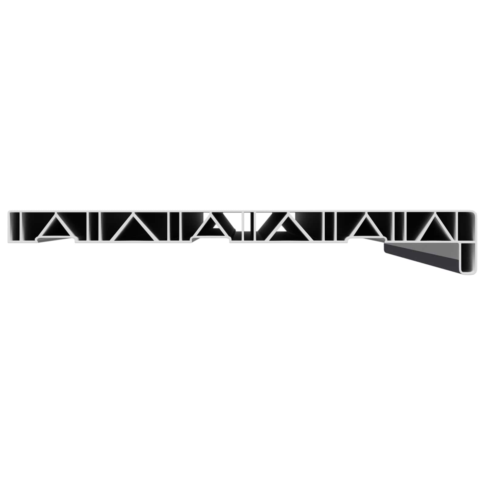 vidaXL Parapet okienny Antracytowy z rysunkiem drewna PVC