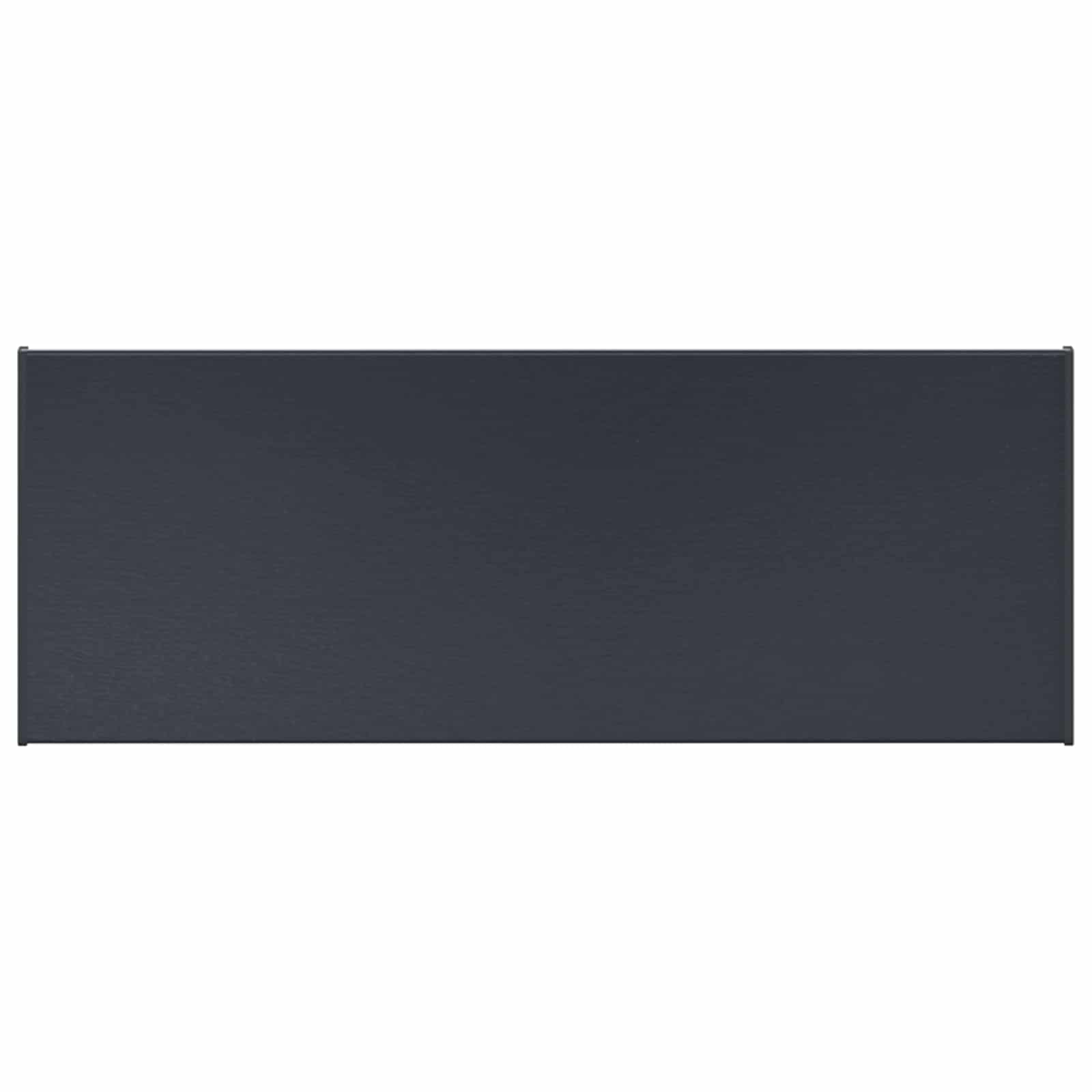 vidaXL Parapet okienny Antracytowy z rysunkiem drewna PVC