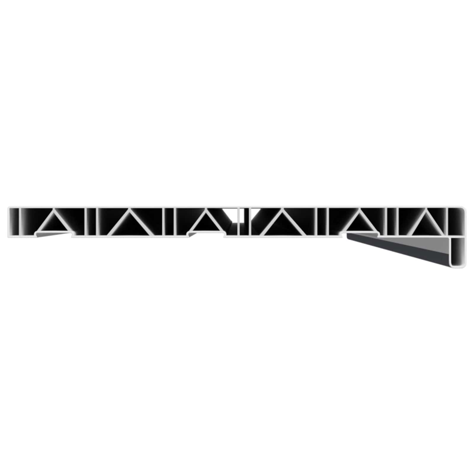 vidaXL Parapet okienny Antracytowy z rysunkiem drewna PVC