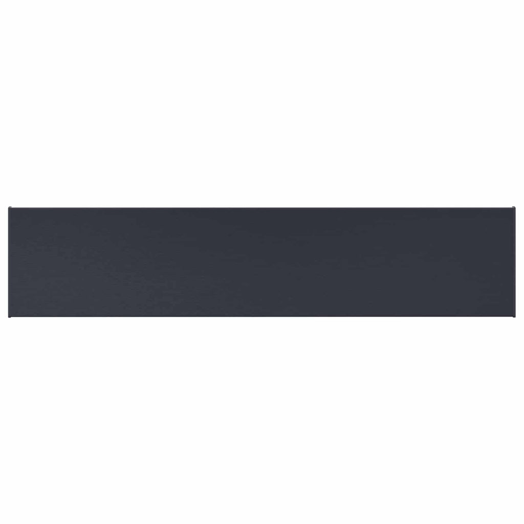 vidaXL Parapet okienny Antracytowy z rysunkiem drewna PVC
