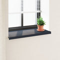 vidaXL Parapet okienny Antracytowy z rysunkiem drewna 60 x 40 x 4,5 cm