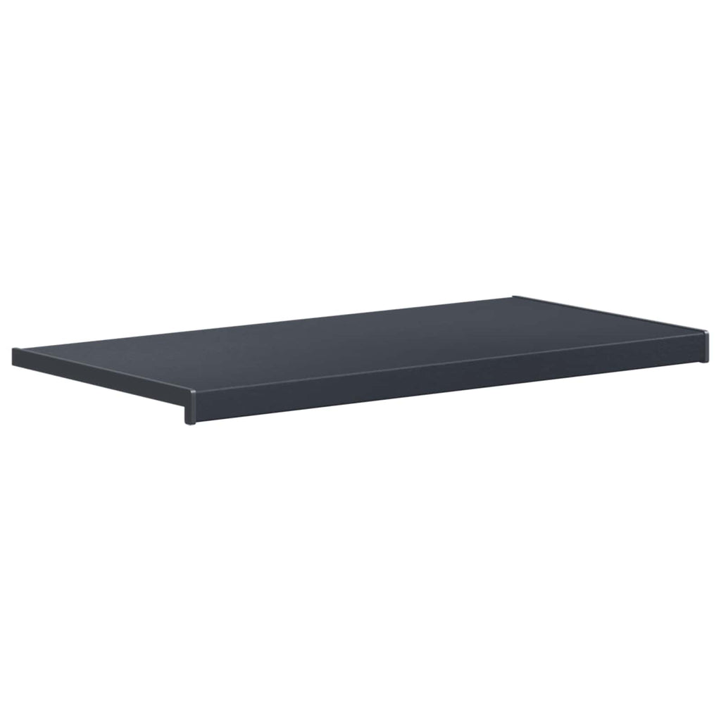 vidaXL Parapet okienny Antracytowy z rysunkiem drewna 80 x 40 x 4,5 cm