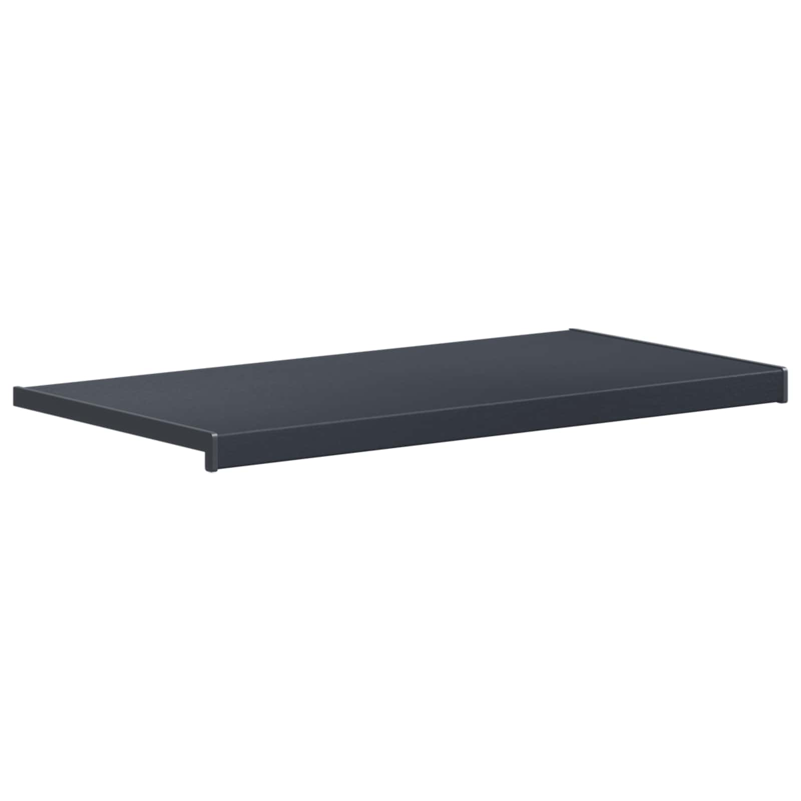 vidaXL Parapet okienny Antracytowy z rysunkiem drewna 80 x 40 x 4,5 cm