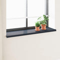 vidaXL Parapet okienny Antracytowy z rysunkiem drewna PVC