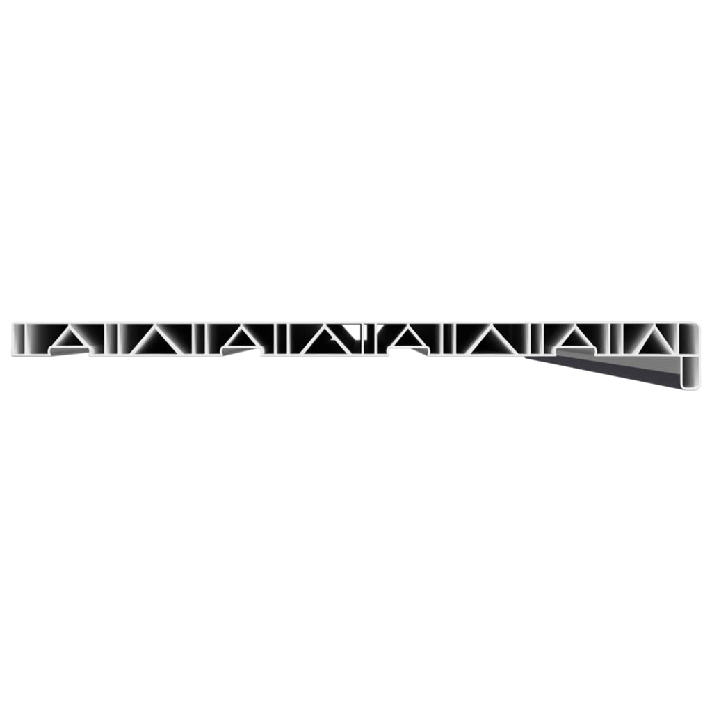 vidaXL Parapet okienny Antracytowy z rysunkiem drewna PVC