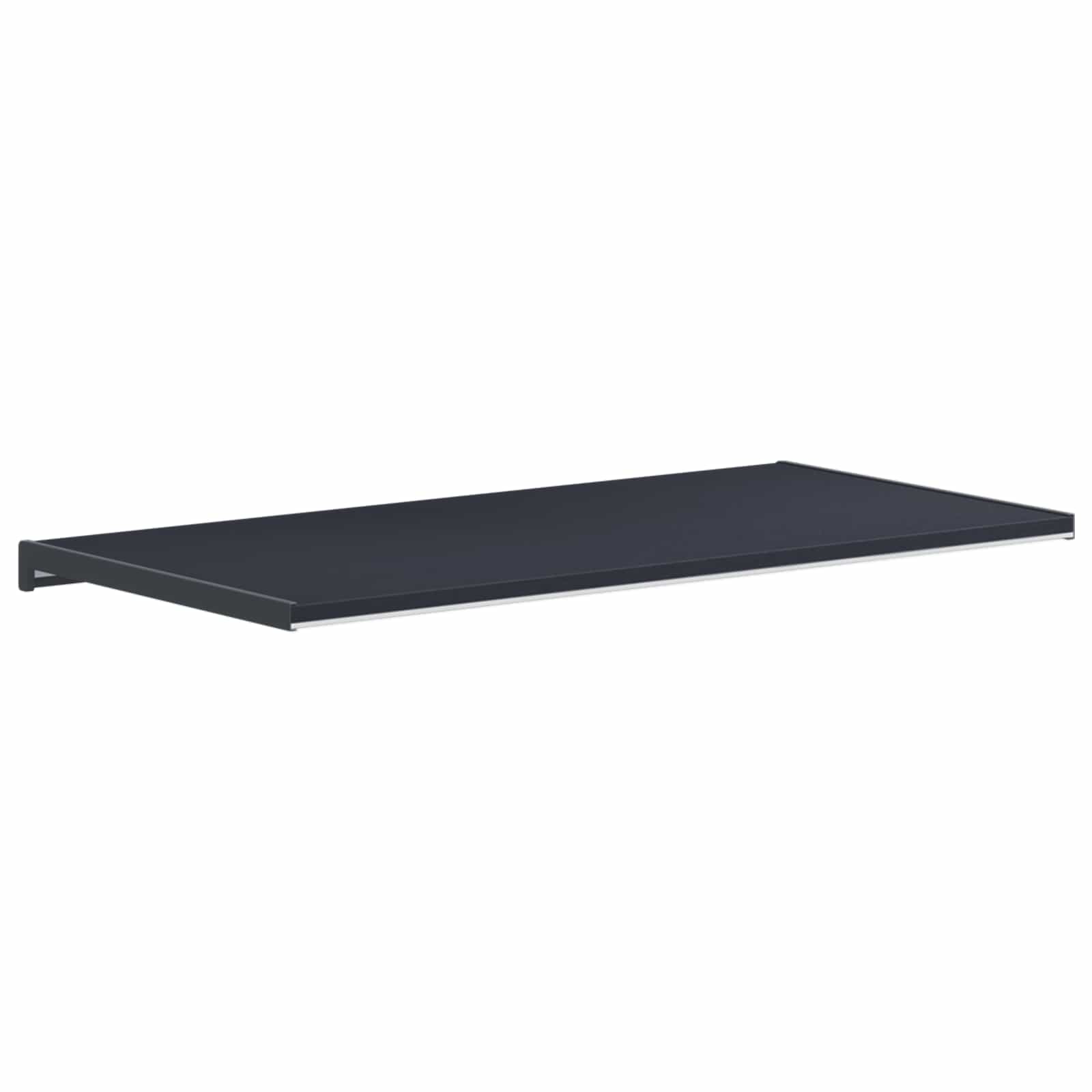 vidaXL Parapet okienny Antracytowy z rysunkiem drewna 60 x 45 x 4,5 cm