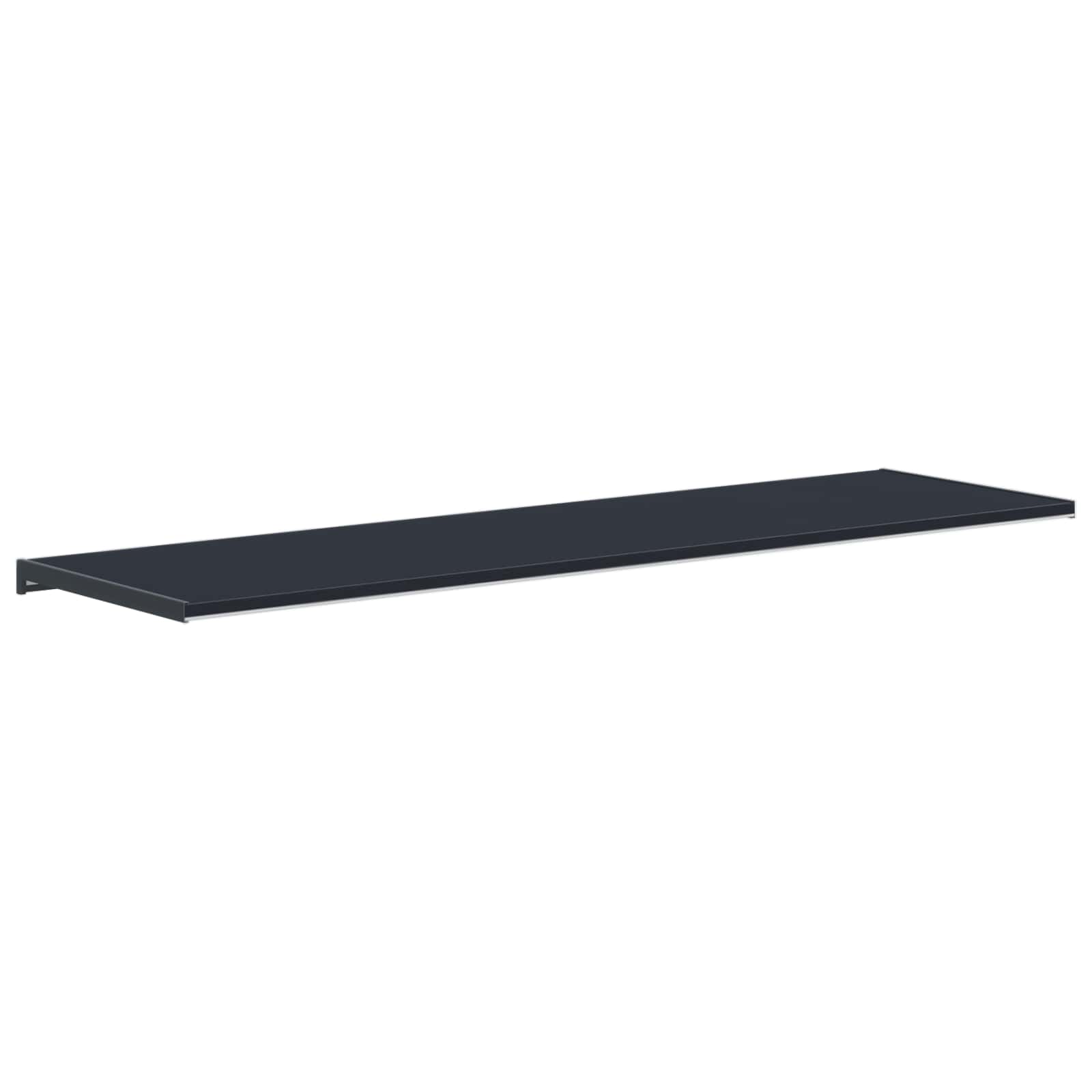 vidaXL Parapet okienny Antracytowy z rysunkiem drewna PVC