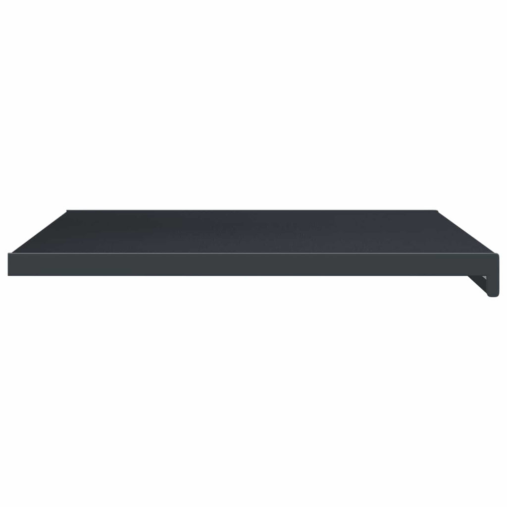 vidaXL Parapet okienny Antracytowy z rysunkiem drewna 60 x 50 x 4,5 cm