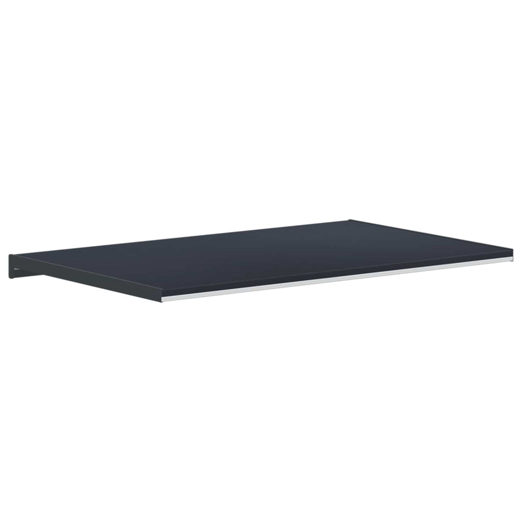 vidaXL Parapet okienny Antracytowy z rysunkiem drewna 80 x 50 x 4,5 cm