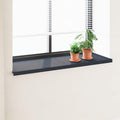 vidaXL Parapet okienny Antracytowy z rysunkiem drewna PVC