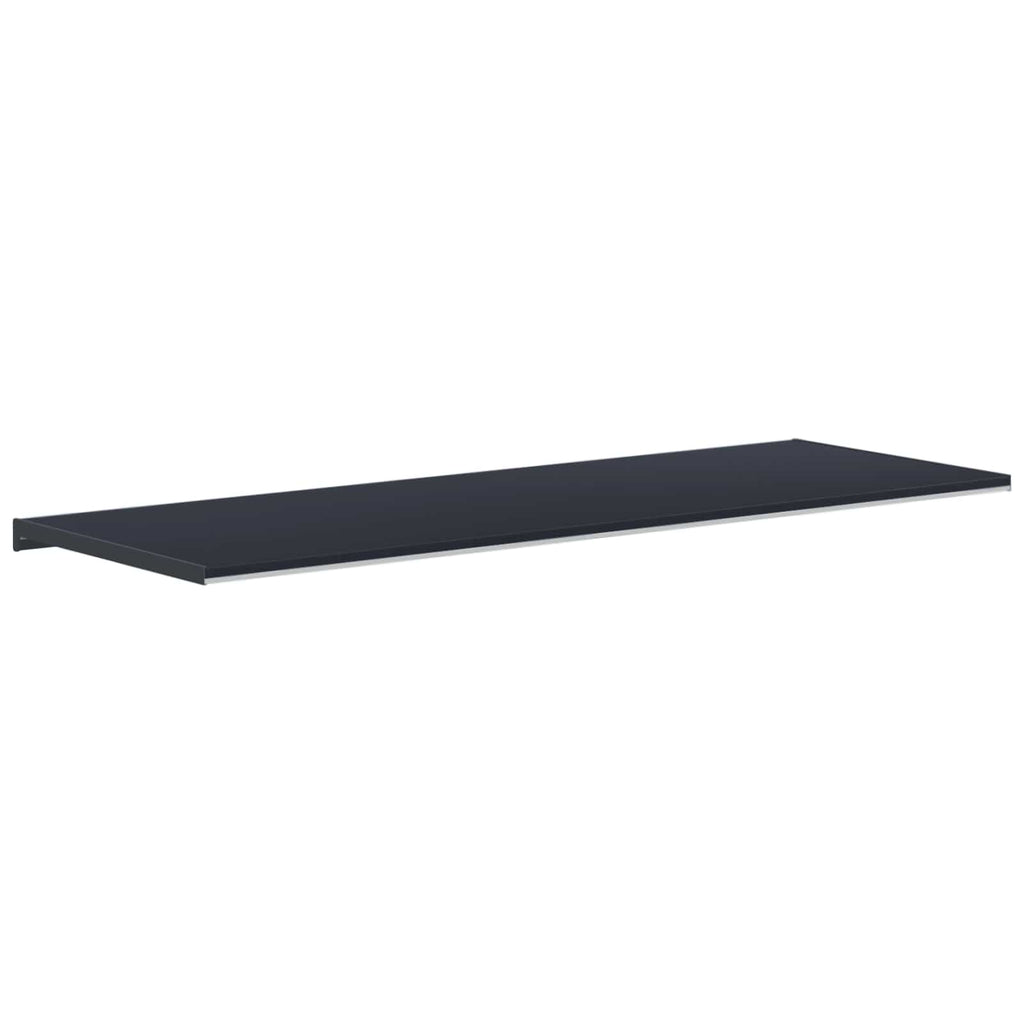 vidaXL Parapet okienny Antracytowy z rysunkiem drewna PVC