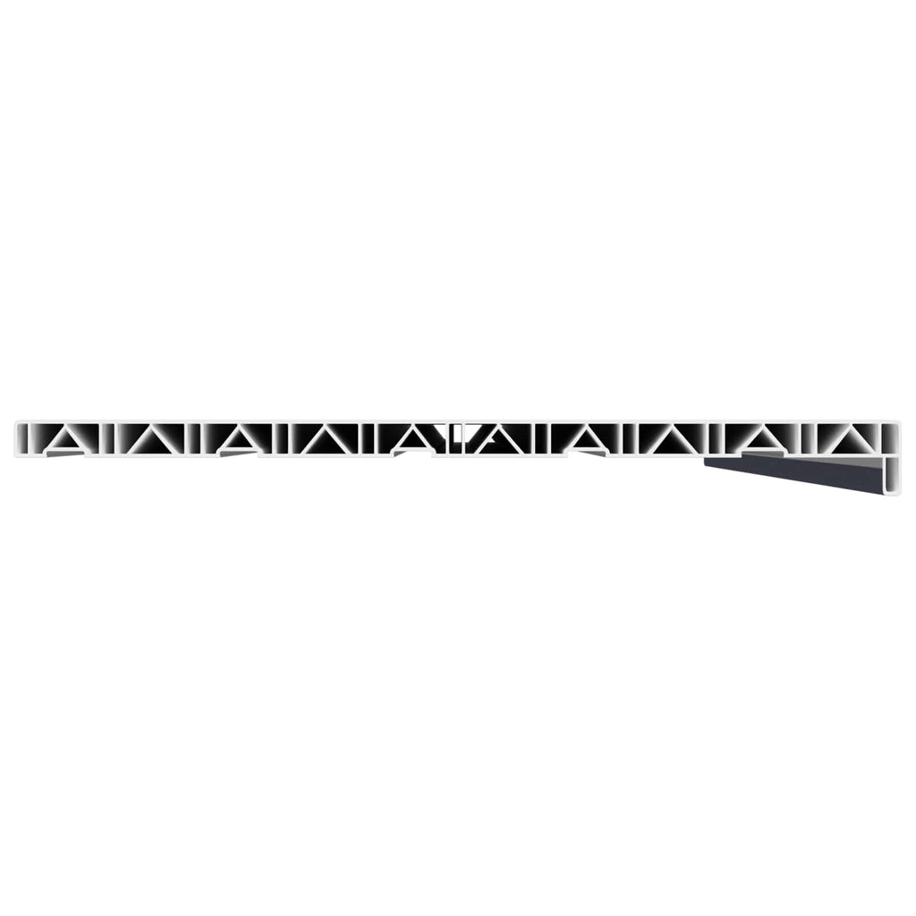 vidaXL Parapet okienny Antracytowy z rysunkiem drewna PVC