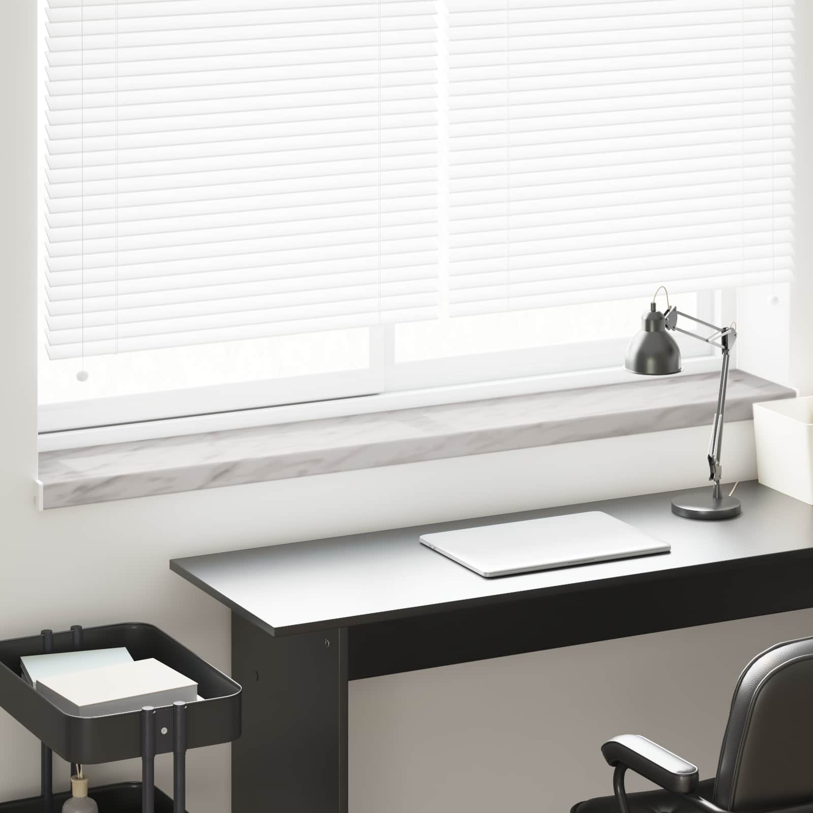 vidaXL Parapet okienny Klejek marmurowy 120 x 20 x 4,5 cm PVC