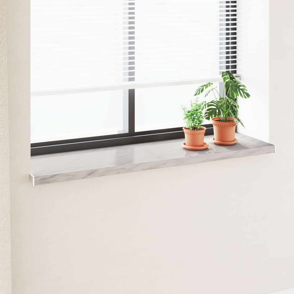 vidaXL Parapet okienny Klejek marmurowy 120 x 40 x 4,5 cm PVC
