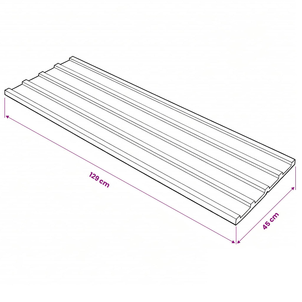 vidaXL Panel dachowy 12 pcs Szary 129 x 45 cm Stal galwanizowana