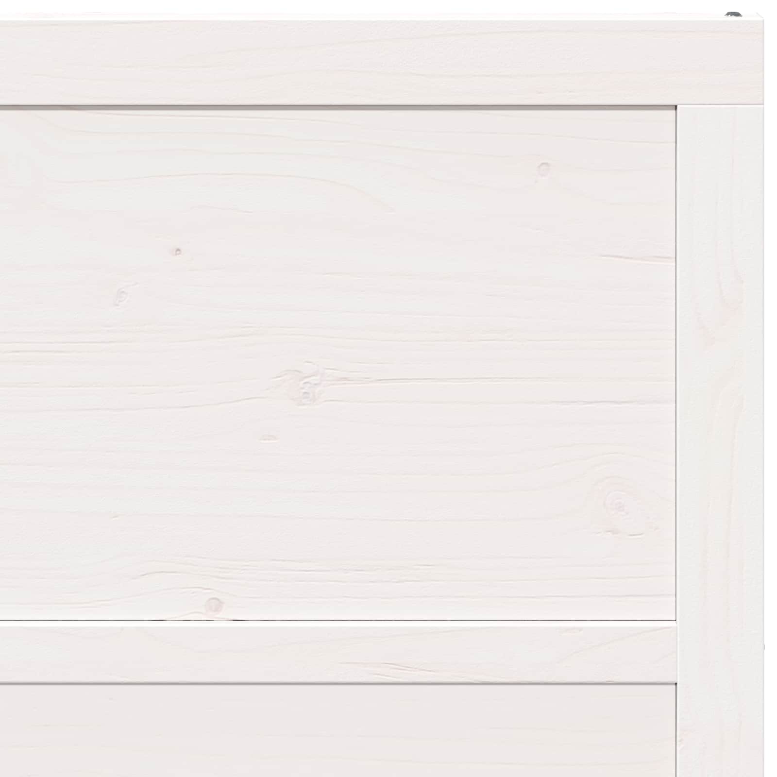 vidaXL Drzwi do stodoły Biały 100 x 2,5 x 208 cm Lite drewno sosnowe