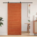 vidaXL Drzwi do stodoły Woskowany brąz 90 x 2,5 x 208 cm