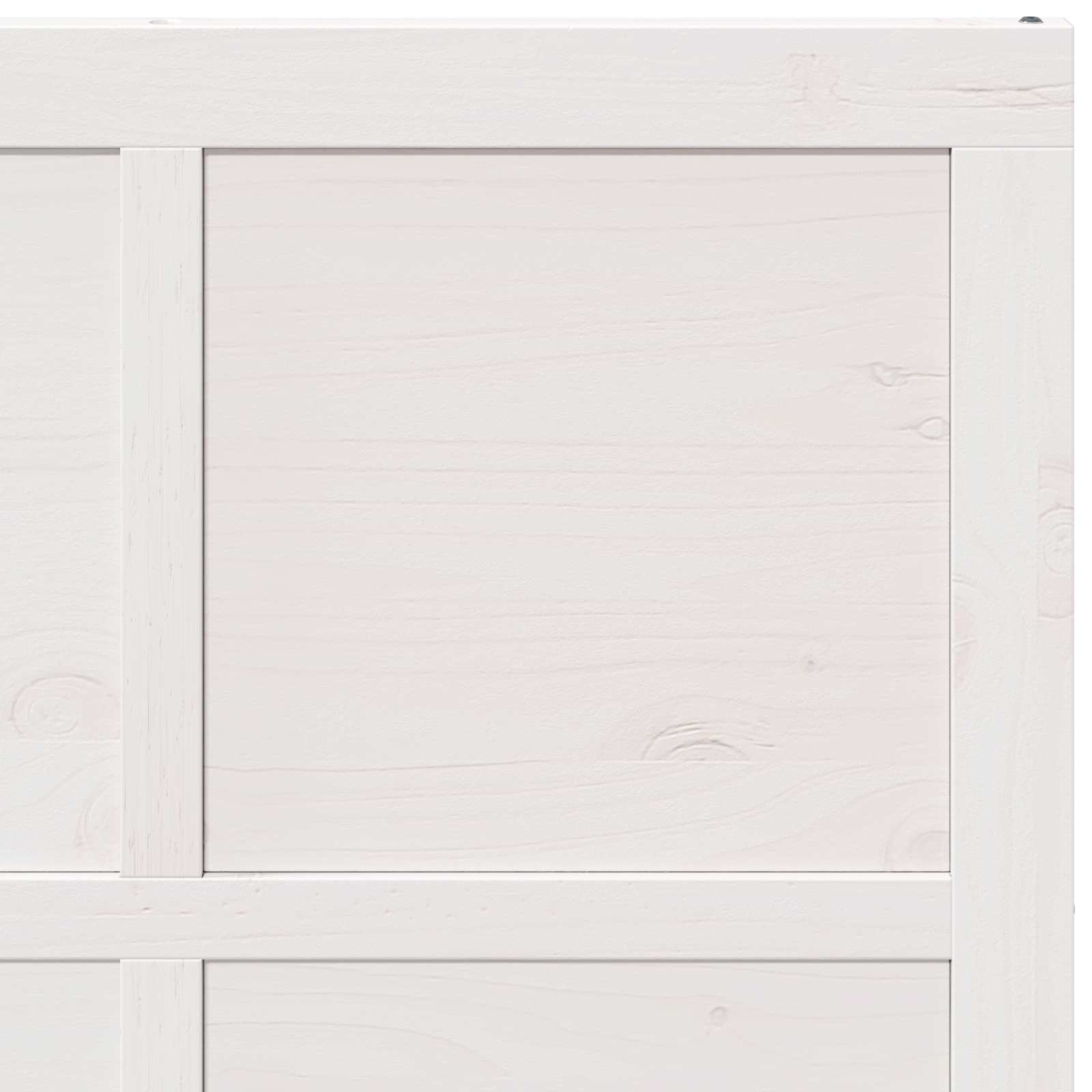 vidaXL Drzwi do stodoły Biały 90 x 2,5 x 208 cm Lite drewno sosnowe