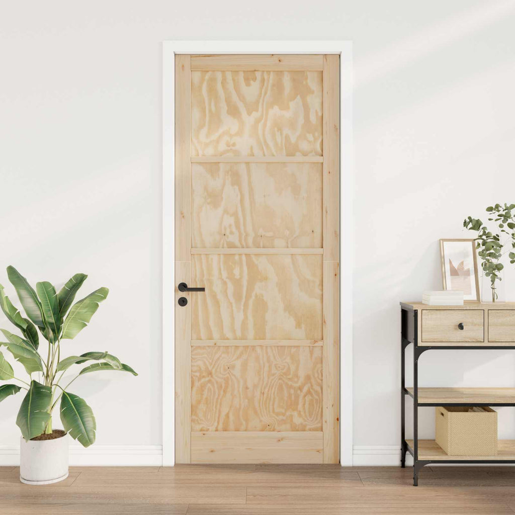 vidaXL Drzwi wewnętrzne naturalny 83 x 232 cm sklejka