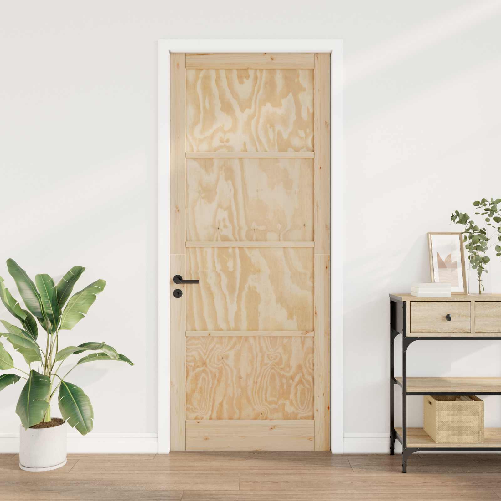 vidaXL Drzwi wewnętrzne naturalny 83 x 232 cm sklejka