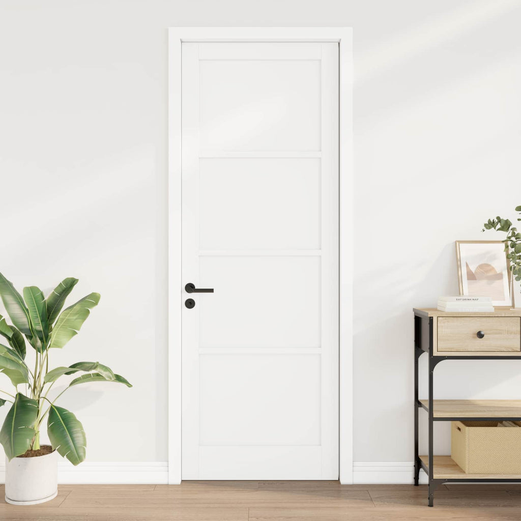 vidaXL Drzwi wewnętrzne Biały 83 x 232 cm sklejka
