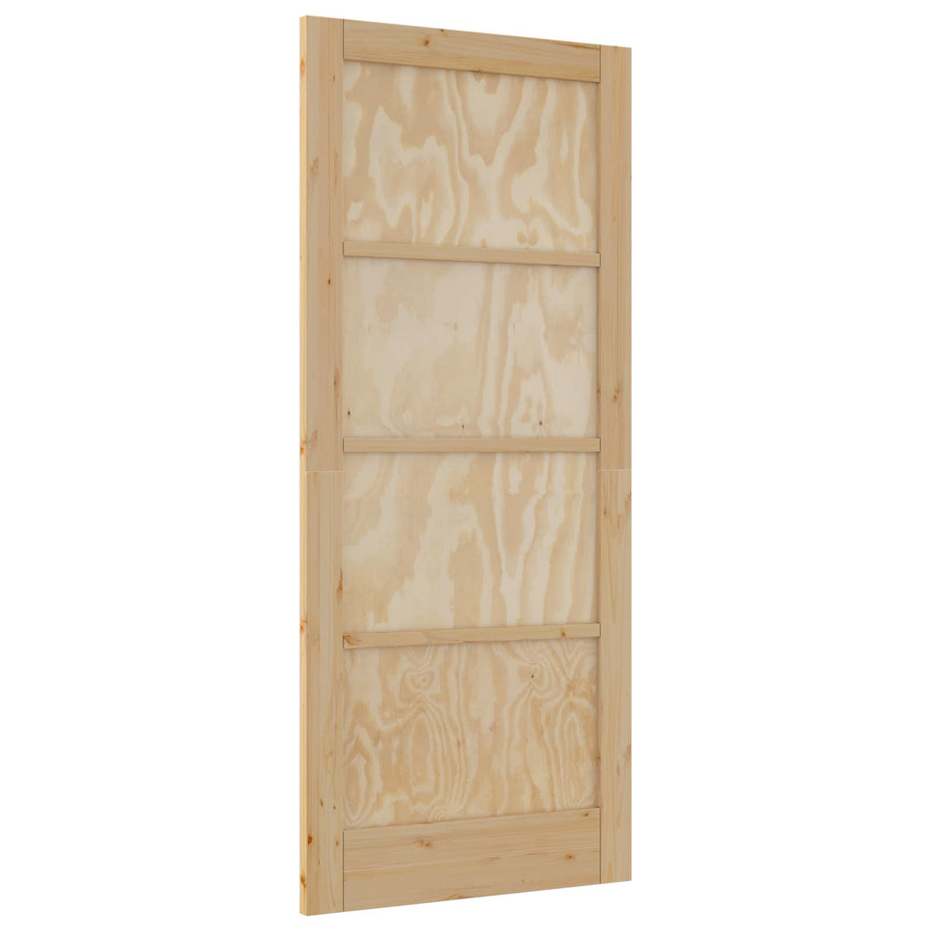 vidaXL Drzwi wewnętrzne naturalny 86 x 198,5 cm sklejka