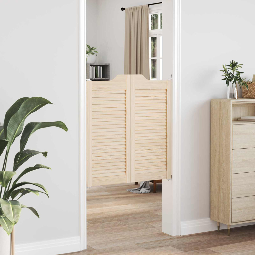 vidaXL Drzwi wahadłowe 2 pcs naturalny Lite drewno sosnowe