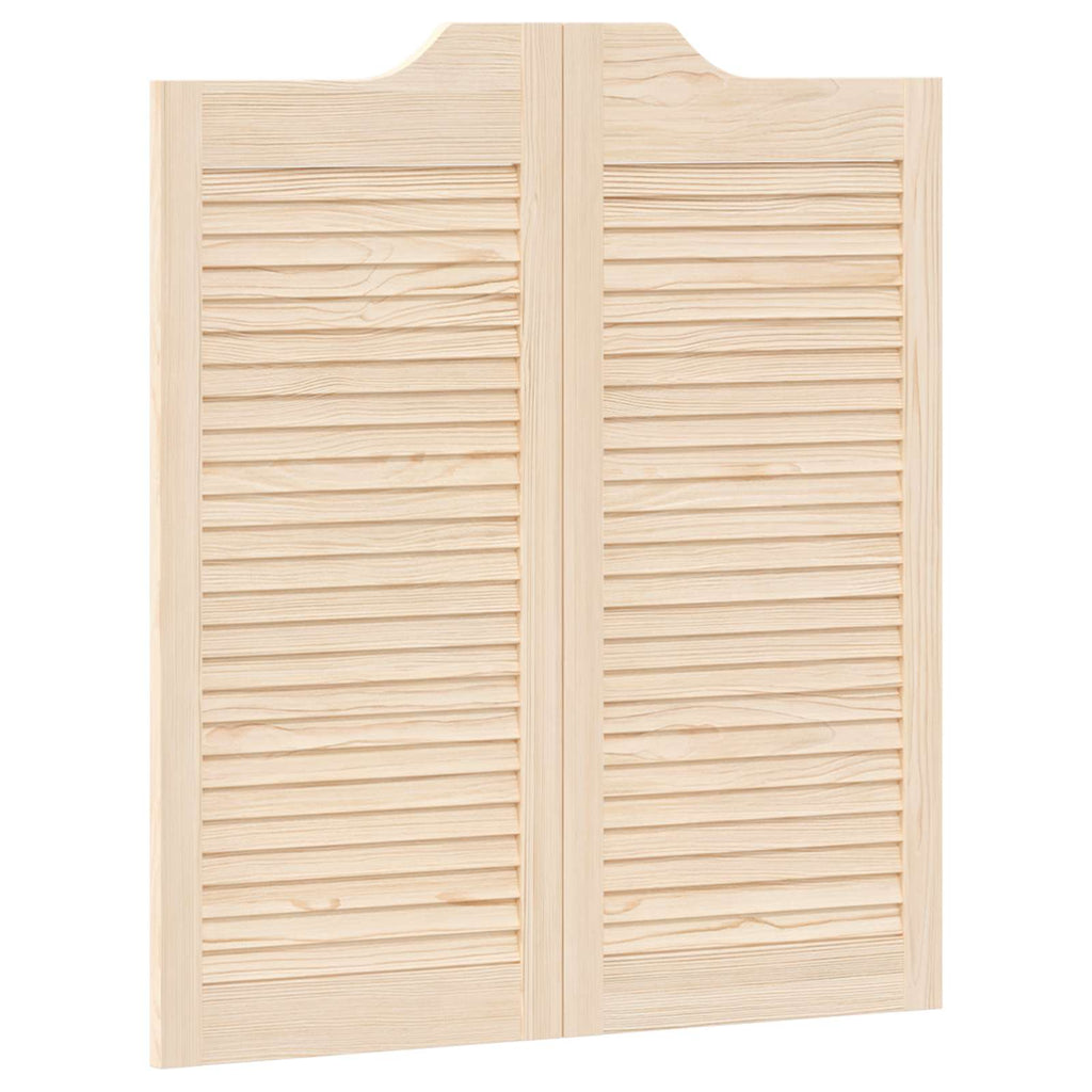 vidaXL Drzwi wahadłowe 2 pcs naturalny Lite drewno sosnowe