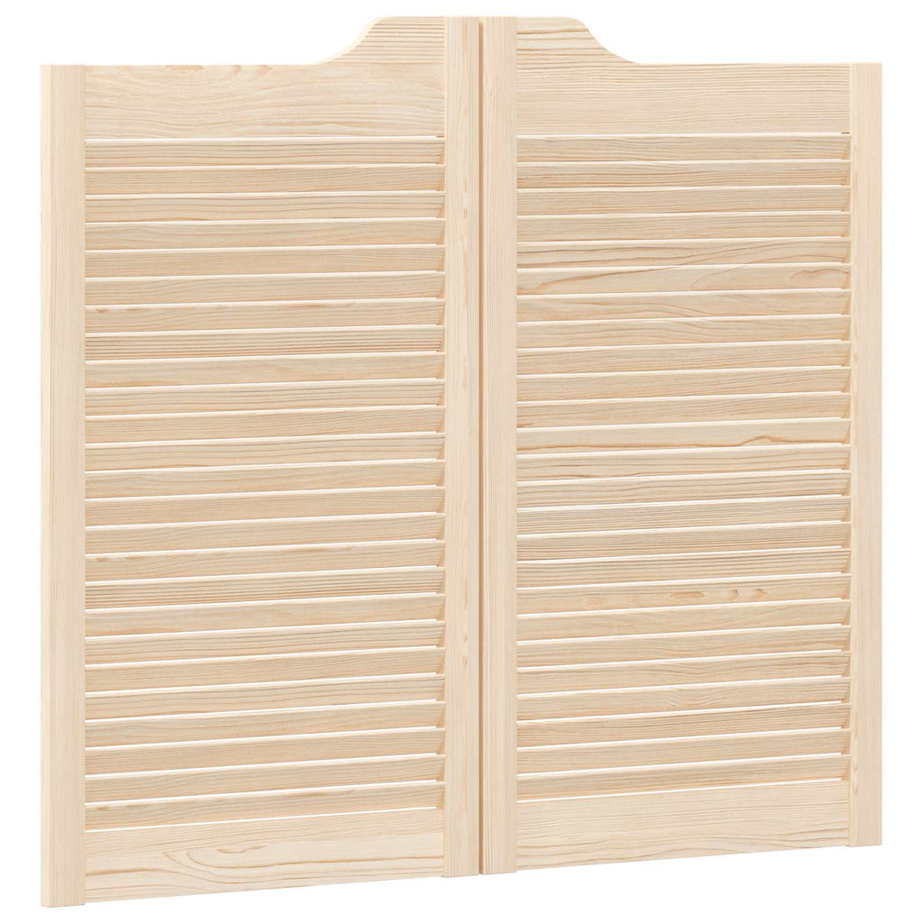vidaXL Drzwi wahadłowe 2 pcs naturalny Lite drewno sosnowe