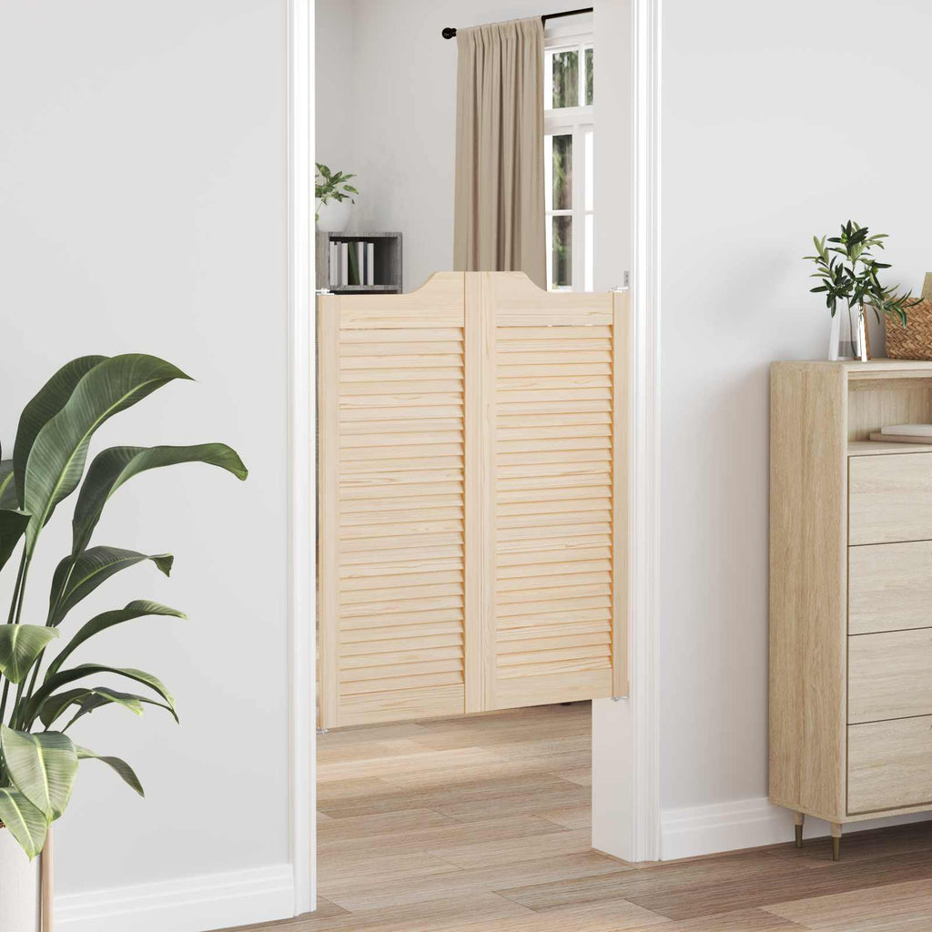 vidaXL Drzwi wahadłowe 2 pcs naturalny Lite drewno sosnowe