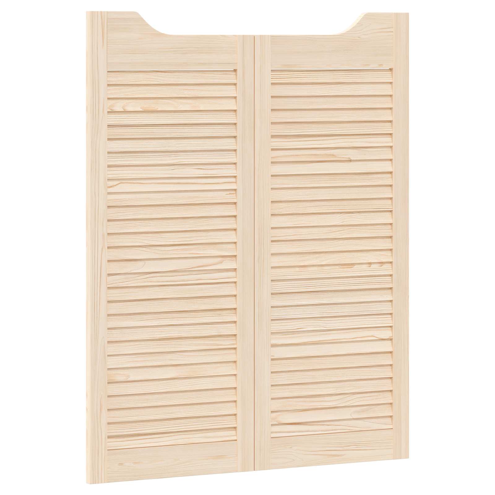 vidaXL Drzwi wahadłowe 2 pcs naturalny Lite drewno sosnowe
