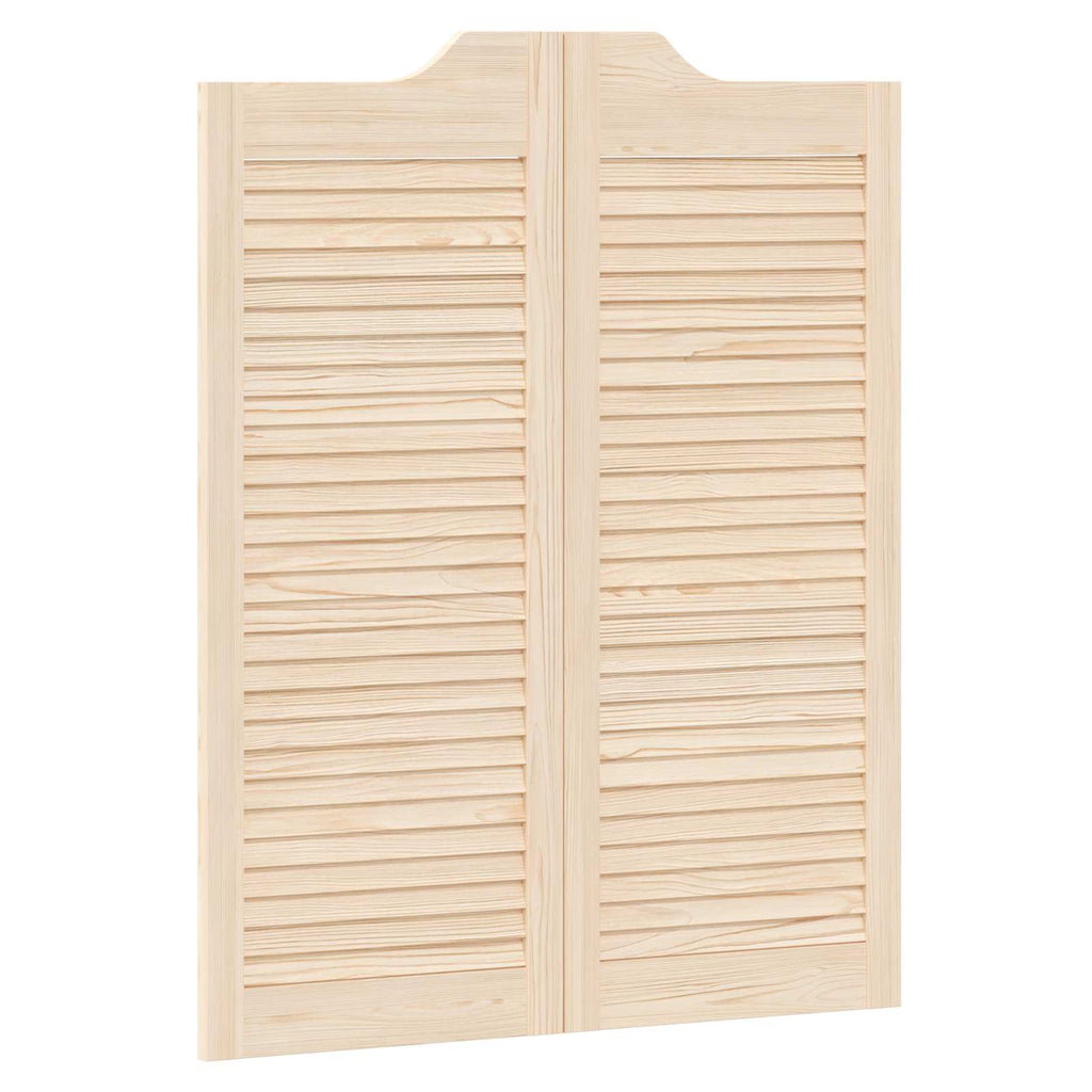 vidaXL Drzwi wahadłowe 2 pcs naturalny Lite drewno sosnowe