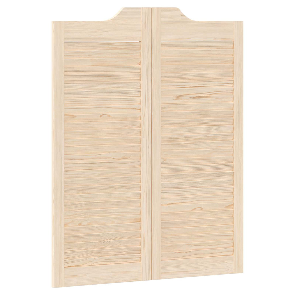 vidaXL Drzwi wahadłowe 2 pcs naturalny Lite drewno sosnowe