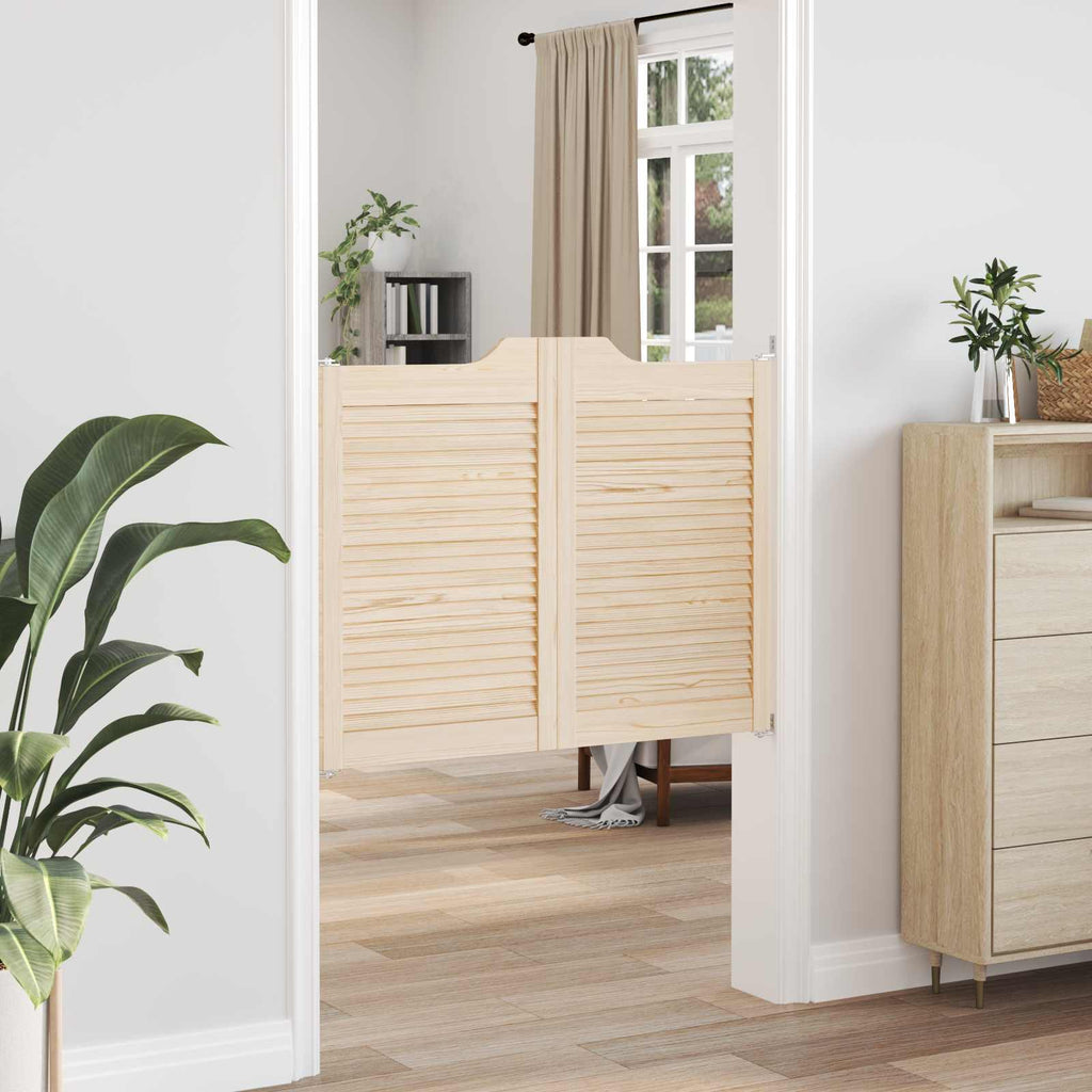 vidaXL Drzwi wahadłowe 2 pcs naturalny Lite drewno sosnowe