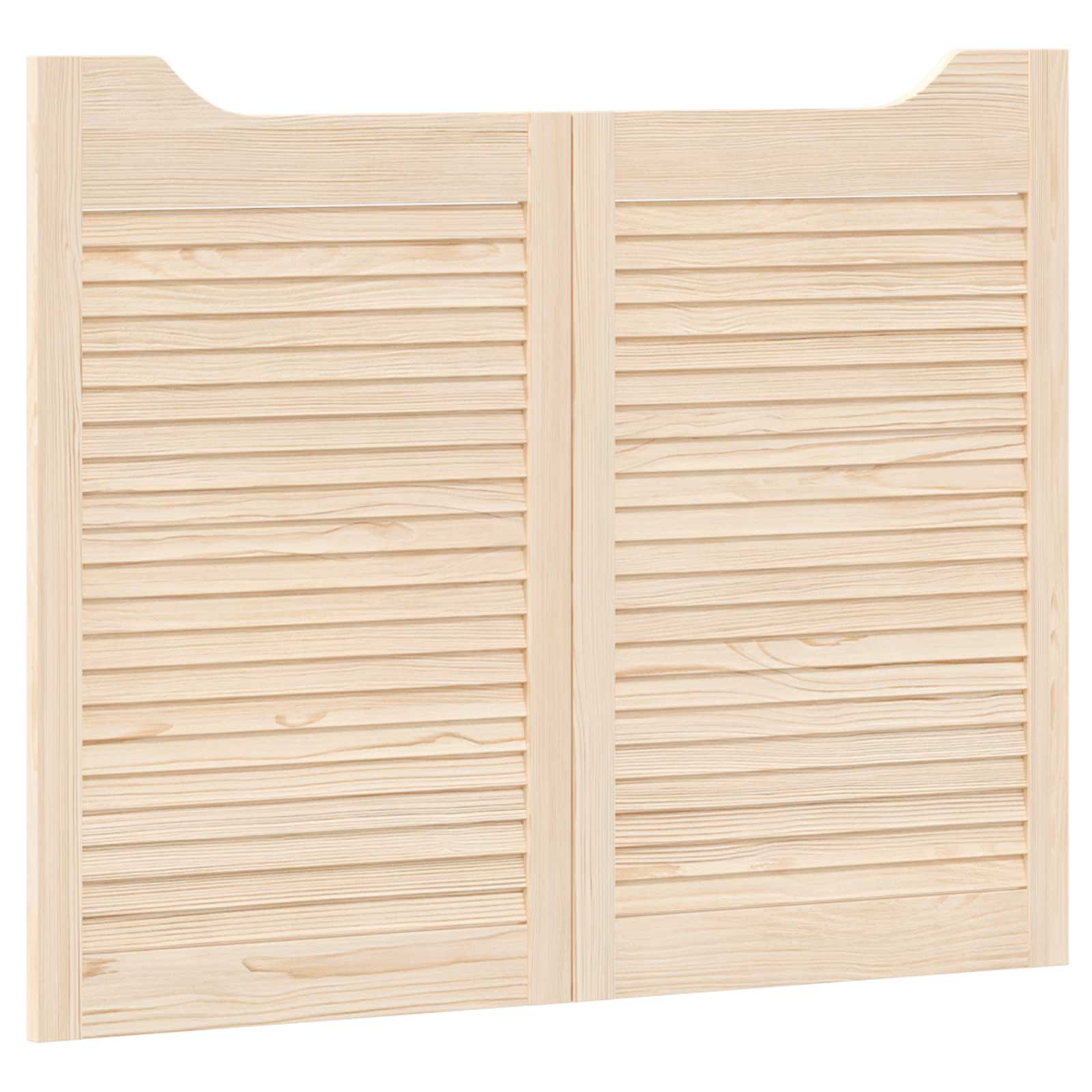 vidaXL Drzwi wahadłowe 2 pcs naturalny Lite drewno sosnowe