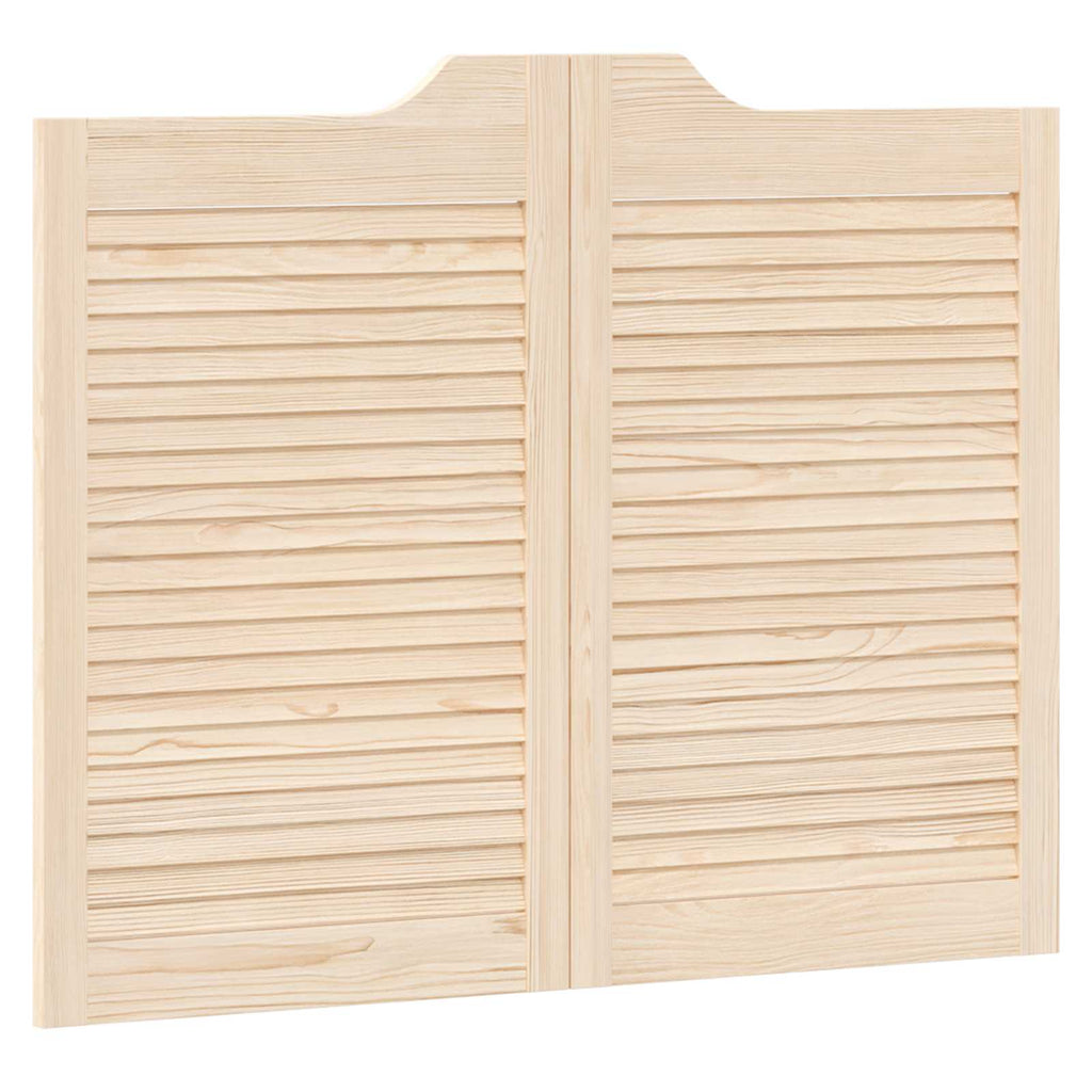 vidaXL Drzwi wahadłowe 2 pcs naturalny Lite drewno sosnowe