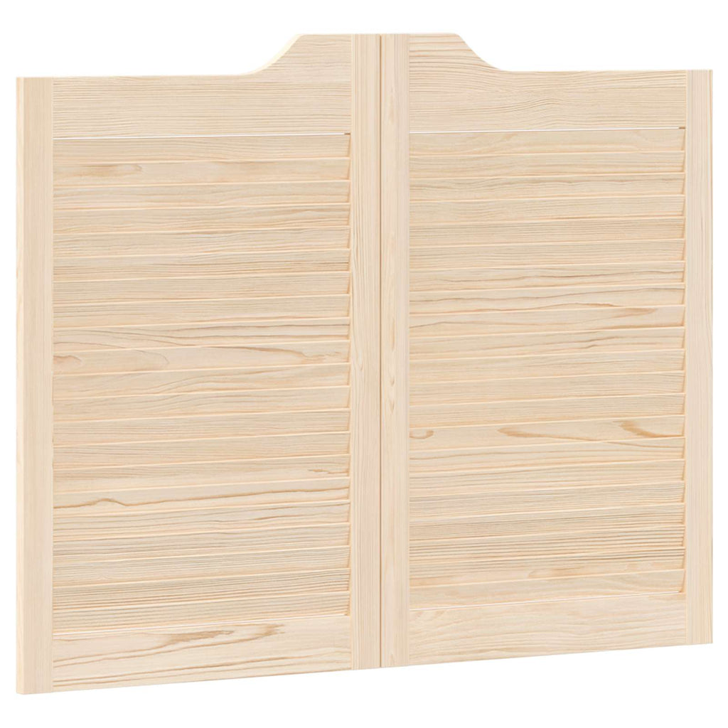 vidaXL Drzwi wahadłowe 2 pcs naturalny Lite drewno sosnowe