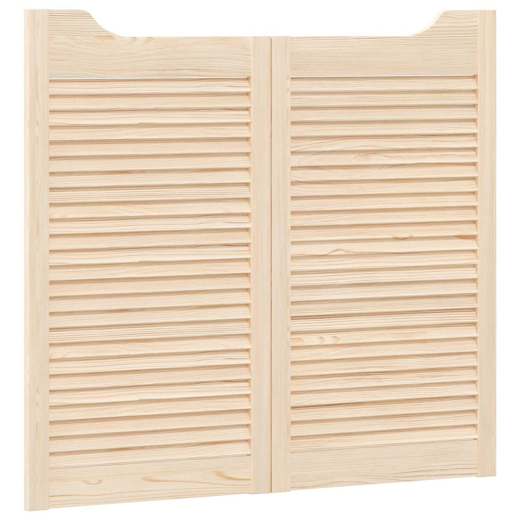 vidaXL Drzwi wahadłowe 2 pcs naturalny Lite drewno sosnowe