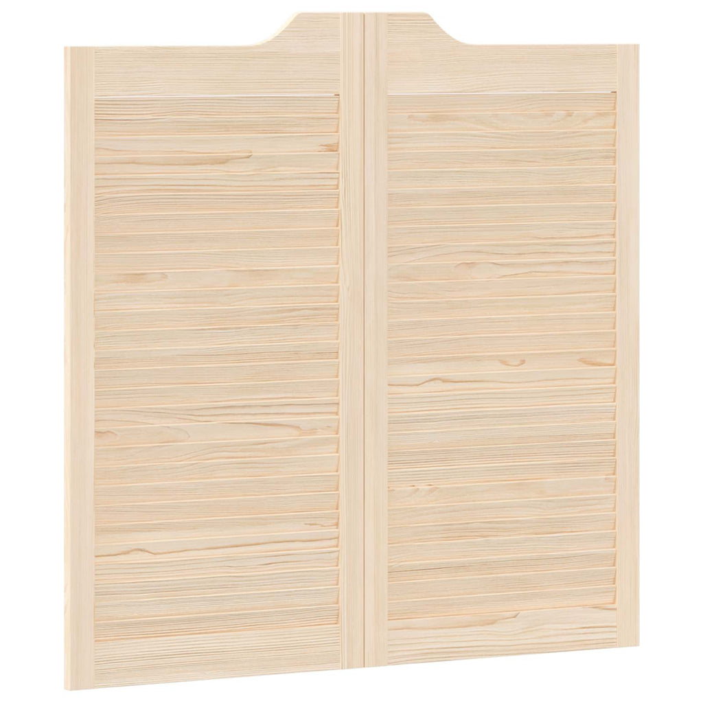 vidaXL Drzwi wahadłowe 2 pcs naturalny Lite drewno sosnowe