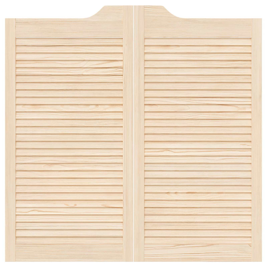 vidaXL Drzwi wahadłowe 2 pcs naturalny Lite drewno sosnowe