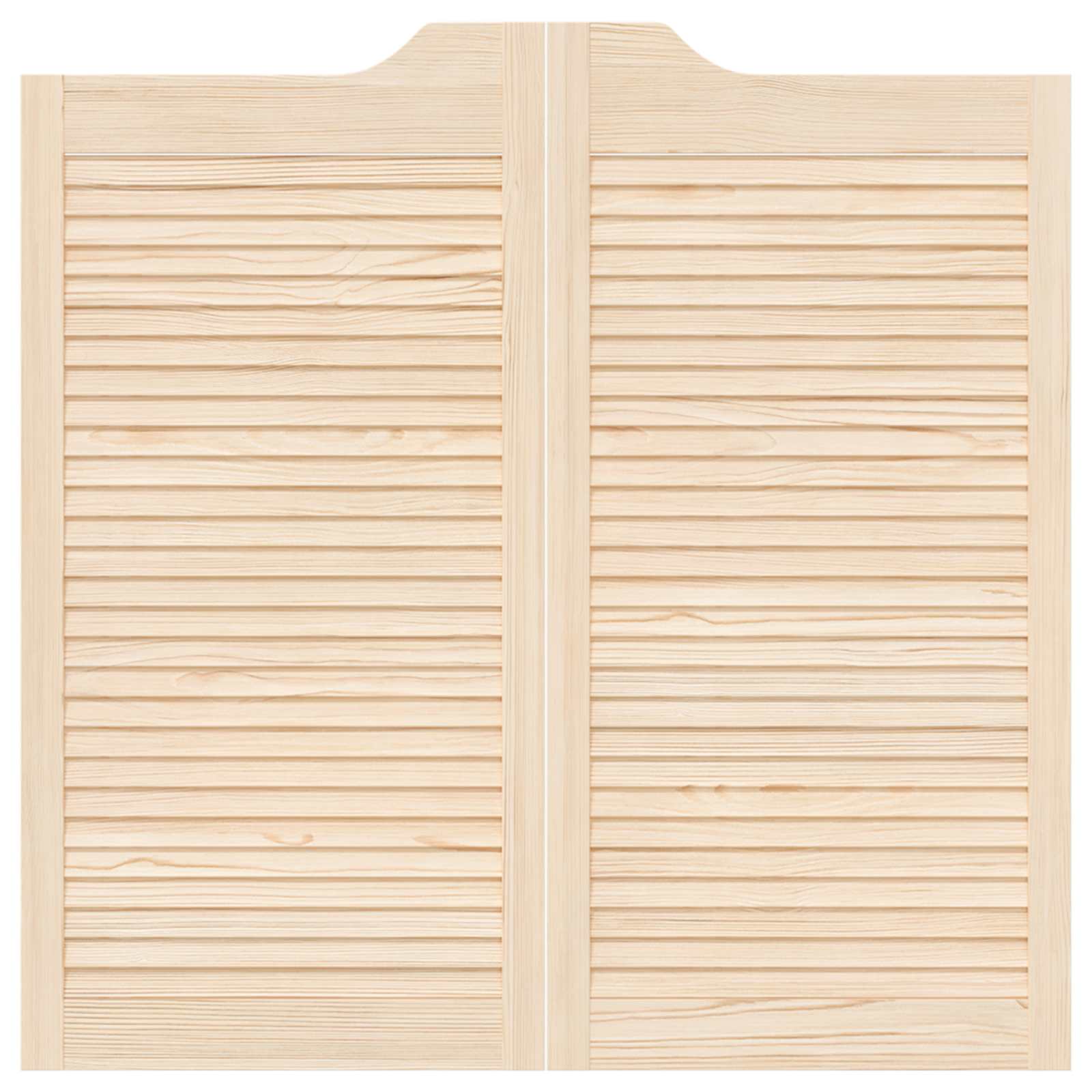 vidaXL Drzwi wahadłowe 2 pcs naturalny Lite drewno sosnowe