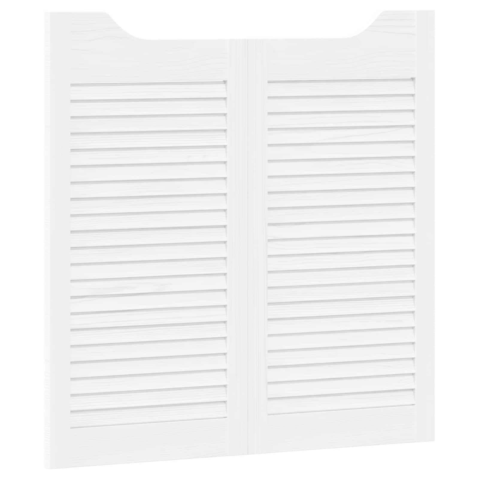 vidaXL Drzwi wahadłowe Biały 80 x 40 cm Lite drewno sosnowe