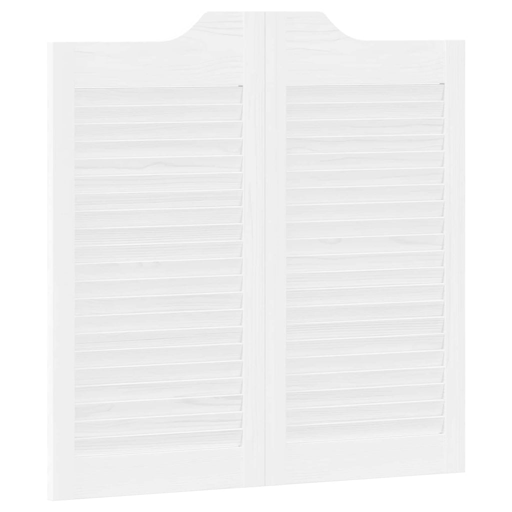 vidaXL Drzwi wahadłowe Biały 80 x 40 cm Lite drewno sosnowe