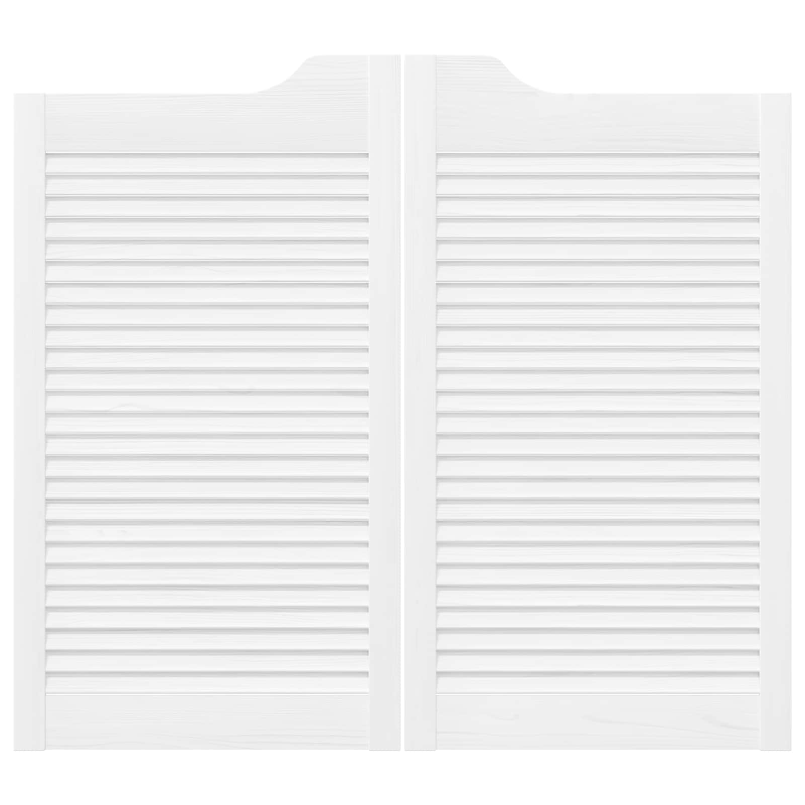 vidaXL Drzwi wahadłowe Biały 90 x 40 cm Lite drewno sosnowe
