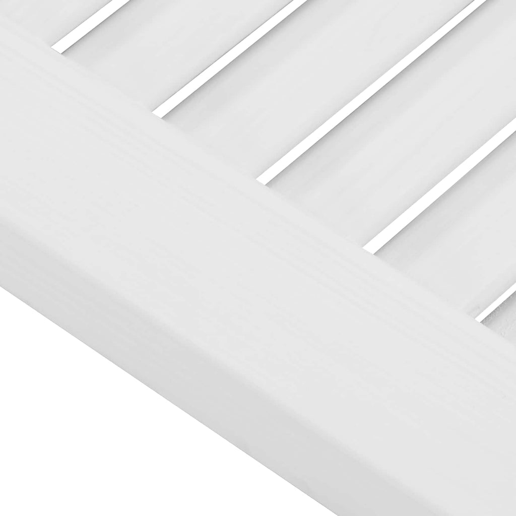 vidaXL Drzwi wahadłowe Biały 100 x 40 cm Lite drewno sosnowe