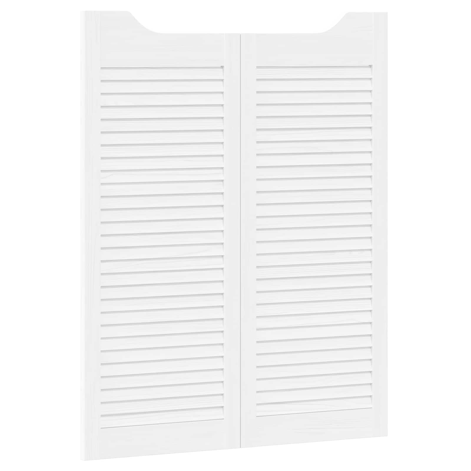 vidaXL Drzwi wahadłowe 2 pcs Biały Lite drewno sosnowe