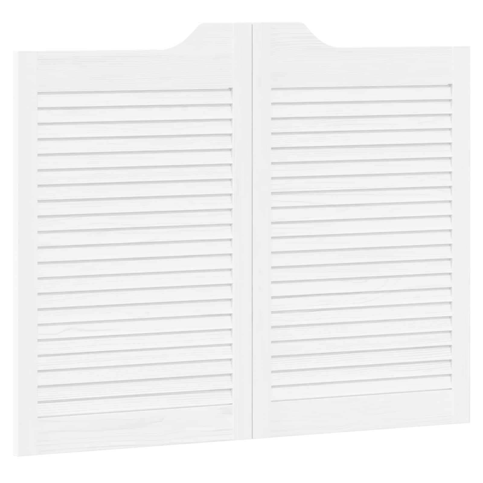vidaXL Drzwi wahadłowe Biały 80 x 50 cm Lite drewno sosnowe