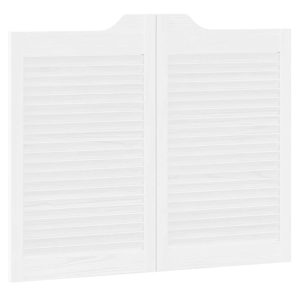 vidaXL Drzwi wahadłowe Biały 80 x 50 cm Lite drewno sosnowe